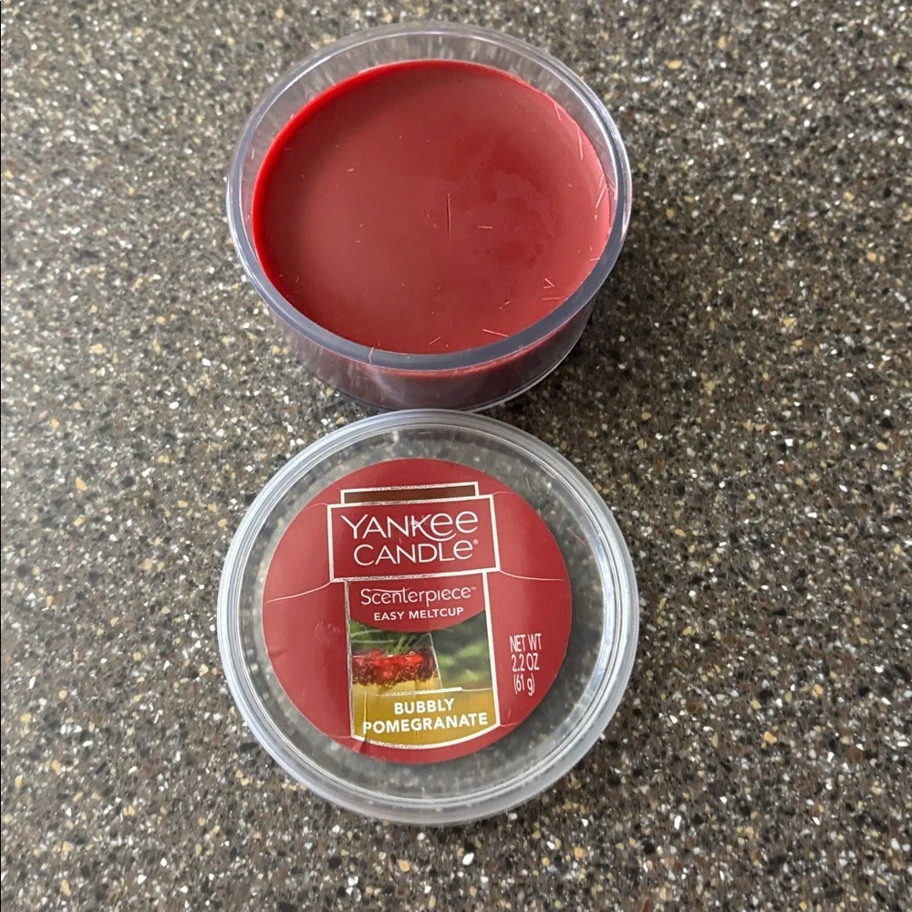 Yankee Candle Scenterpiece BUBBLY POMEGRANATE MeltCup Red